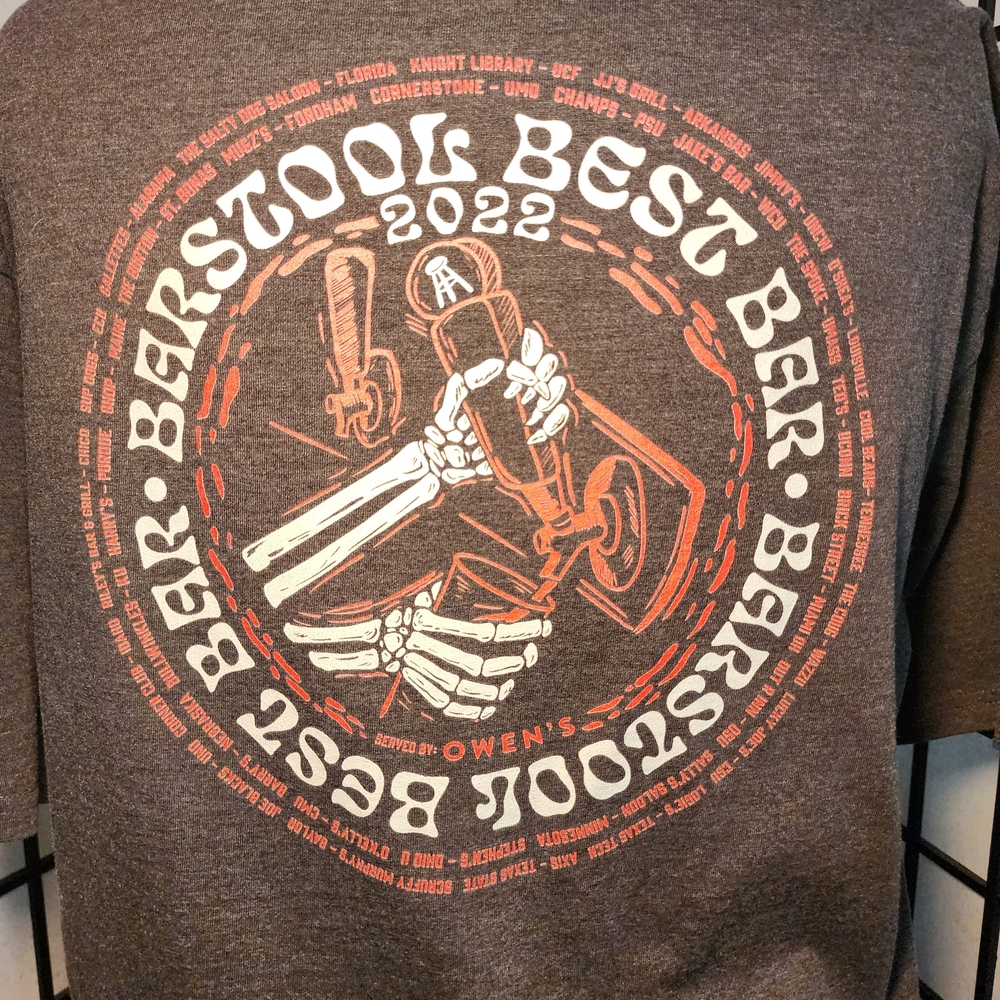Barstool Best Bar 2022 Gray T-Shirt